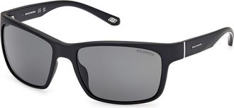 Skechers SE6117 Polarized 02D Mens Sunglasses Black Size 58