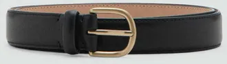 Mango Cintura pelle fibbia nero - Uomo - 100 - MANGO MAN