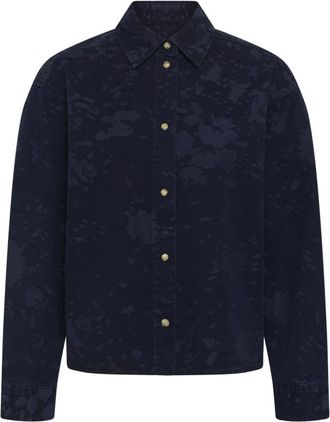 Inwear Gildaiw Shirt - Dames - Spijkeroverhemden - Blauw - 3XL - Katoen - Overhemden
