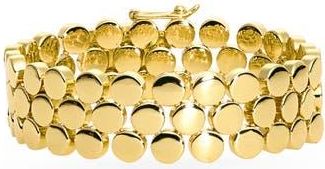 Argento Vivo Wide Retro Link Chain Bracelet in Gold at Nordstrom Rack