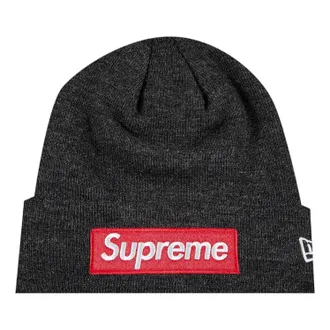 SUPREME x New Era Box Logo Beanie Charcoal FW21BN9-CHARCOAL