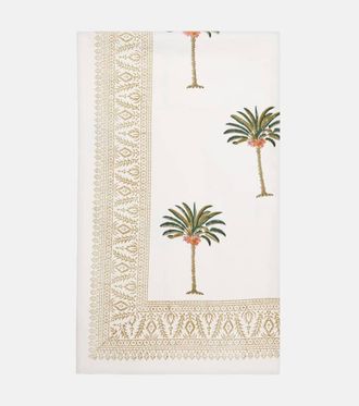 Les-Ottomans Palm printed cotton tablecloth