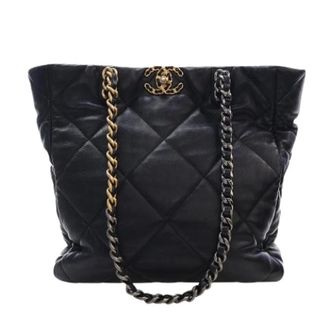 Chanel Bolso Tote Acolchado de Piel de Cordero Pre-owned - Pre-owned - Mujer - Negro - ONE SIZE