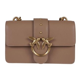 Pinko Pinko, Dames, Tassen, Bruin, Maat: ONE Size Leer