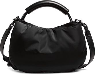 Moschino Handle Me Nylon Top Handle Bag in Black 00B On2 at Nordstrom