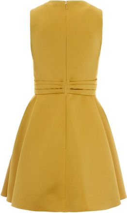 Elisabetta Franchi Sun Duchesse Dress With Jewel Detail