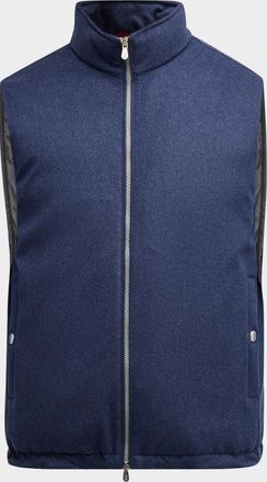 Brunello Cucinelli Men & apos;s Wool Padded Full-Zip Vest