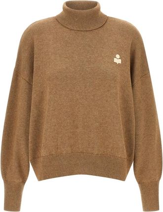 Isabel Marant Nasha Sweater - Dames - Coltruien - Beige - XS - Katoen - Truien & Vesten