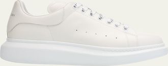Alexander McQueen Mens Leather Oversized Sneakers