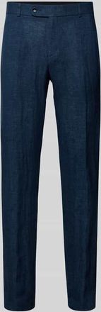 Carl Gross Carl Gross Leinenhose mit franz&ouml;sischen Eingrifftaschen Modell Tomte in Blau, Gr&ouml;&szlig;e 25