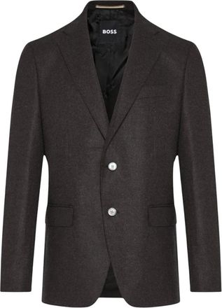 HUGO BOSS H-Hutson Jas - Heren - Business blazers - Bruin - 3XL - Wol - Kostuums