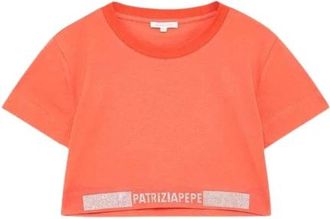 Patrizia Pepe Cotton Tank Top - Dames - T-shirts - Roze - XS - Katoen - Tops