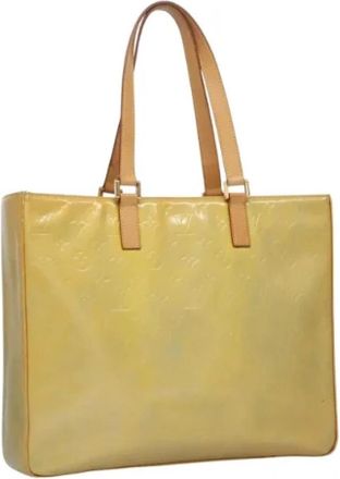 Louis Vuitton Tweedehands leren Louis Vuitton tassen - Dames - Vintage Handtas - Geel - ONE Size - Leer - Vintage