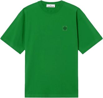 Stone Island T-Shirts - Heren - T-shirts - Groen - S - Katoen - Tops