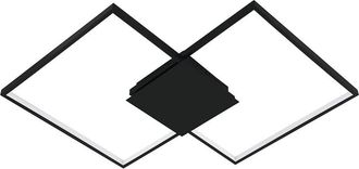 Eglo Eglo Milanius 1 Light Integrated Led Ceiling/Wall Light With Matte Black Finish