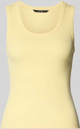 Vero Moda Slim Fit Top aus Baumwoll-Mix Modell CHLOE in GELB, Gr&ouml;&szlig;e XS