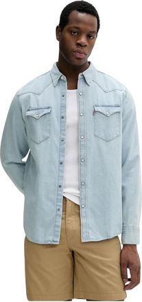 Levi's Barstow Western Shirt - Heren - Spijkeroverhemden - Blauw - XL - Katoen - Overhemden