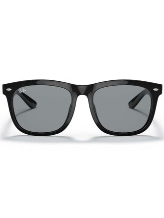 Ray-Ban logo-lettering sunglasses - Black