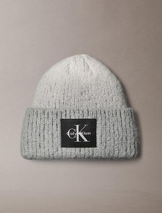 Calvin Klein Gorro De Punto De Canal&eacute; Ombre Con Logo Monograma