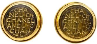 Chanel Orecchini con logo 1999 - Oro