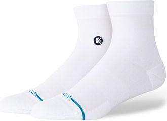 Stance Icon Lowrider Cotton Blend Quarter Socks in White at Nordstrom, Size Medium
