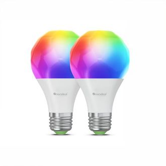 Nanoleaf Caveman Matter & Wi-Fi A19 Smart LED Light Bulb in Multicolor at Nordstrom