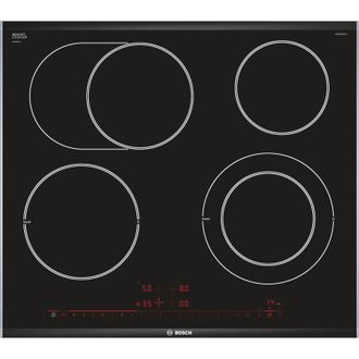 Bosch Serie 8 Pkn675dp1d Hobs Negro, Acero Inoxidable Integrado Cer&aacute;mico 4 Zona(s)