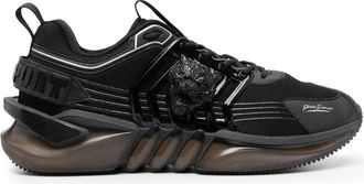 Plein Sport Runner Tiger lace-up sneakers - unisex - Polyurethane/Polyester/Polyester/Polyethylene vinyl acetate (PEVA)/Thermoplastic Polyurethan