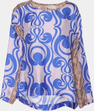 Dries Van Noten Multicolor Printed Silk Blouse