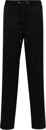 Moncler Slim-fit Joggingbroek - Heren - Slim Fit Broeken - Zwart - XL - Wol - Broeken