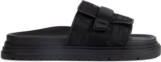 Fendi FF Jacquard Chunky Slides