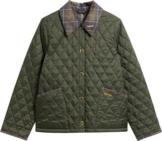 Barbour Tartan Crop Liddesdale Quilted Jacket Lqu1934
