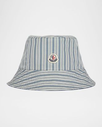 Moncler Men & apos;s Stripe Bucket Hat