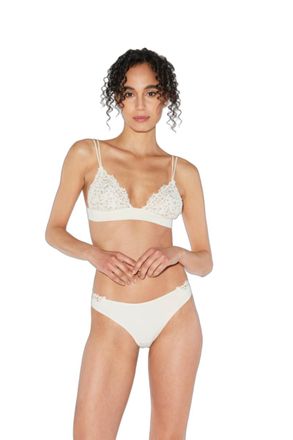 La Perla Macram&eacute; Triangle Bra - White