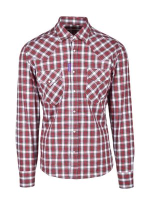 Takeshy Kurosawa Red/Green Cotton Shirt