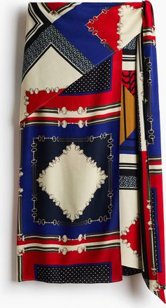 H&M Jupe mit Tuchdetail - Red