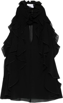 Alexander McQueen Black Silk Halter Top