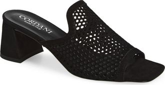 Cordani Inez Slide Sandal in Black Suede at Nordstrom, Size 7.5Us