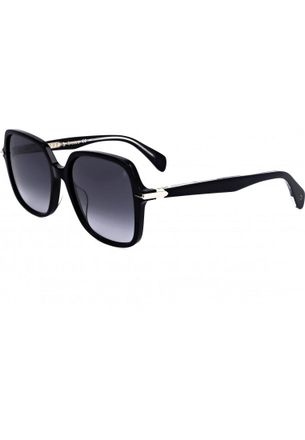 Rag & Bone Womens RNB1048 G S 55 807 Sunglasses - Black - One Size