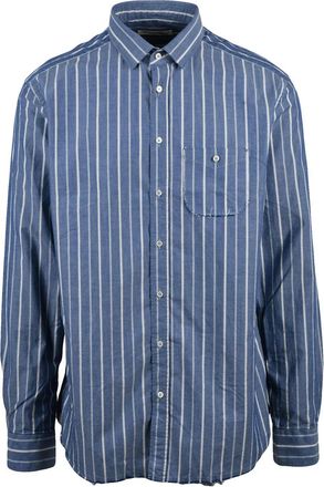 Deuxieme Shirt Denim Cotton Denim Men Shirt