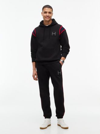Tommy Hilfiger Mens H-Logo Patch Sweatpant - Black - XL