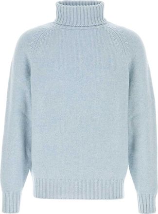 Umit Benan Light Blue Cashmere Sweater