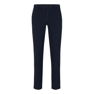 HUGO BOSS Broeken, Heren, Blauw, XL, Slim-fit Broeken
