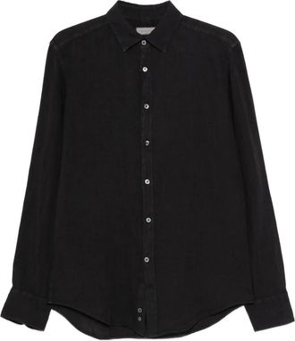 Canali Camicia con bottoni - Nero