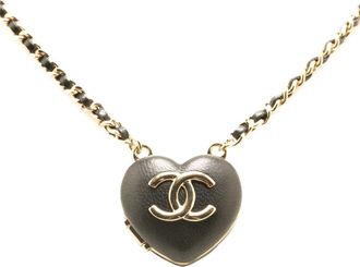 Chanel gold gold Plating Pendant Necklace (Pre-Owned)