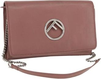 Fendi Pre-owned Cross Body Bags, female, Pink, Size: ONE SIZE Pre-owned Leather Cross Body Bag
