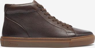 Oliver Sweeney Mens Laxey Hi-Tops in Brown Leather - Size UK 12