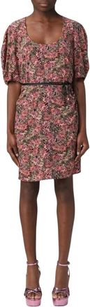 Patrizia Pepe Floral Mini Dress Self-Tie Belt