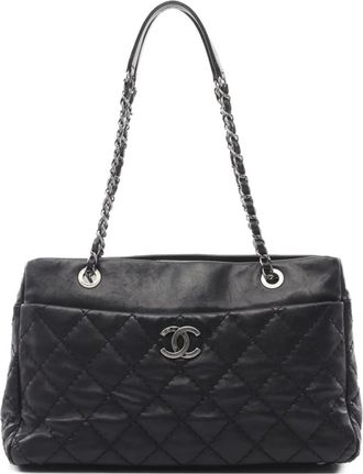 Chanel Borsa tote con catena anni 2012-2013 - Nero