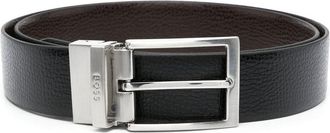 BOSS Ollie leather belt - men - Calf Leather - 105 - Black